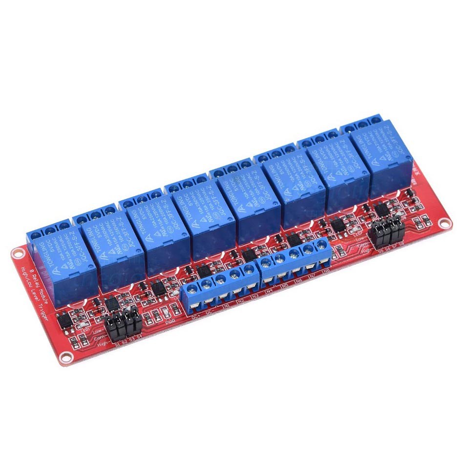 ✅ [RẺ NHẤT VIỆT NAM] Module kích H-L -24V DC 1/2/4/6/8 Relay với Opto cách ly