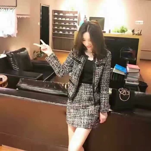 Set dạ tweed sang chảnh