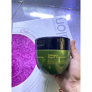 Hấp phục hồi tóc collagen siêu thơm Sophia 450ml.