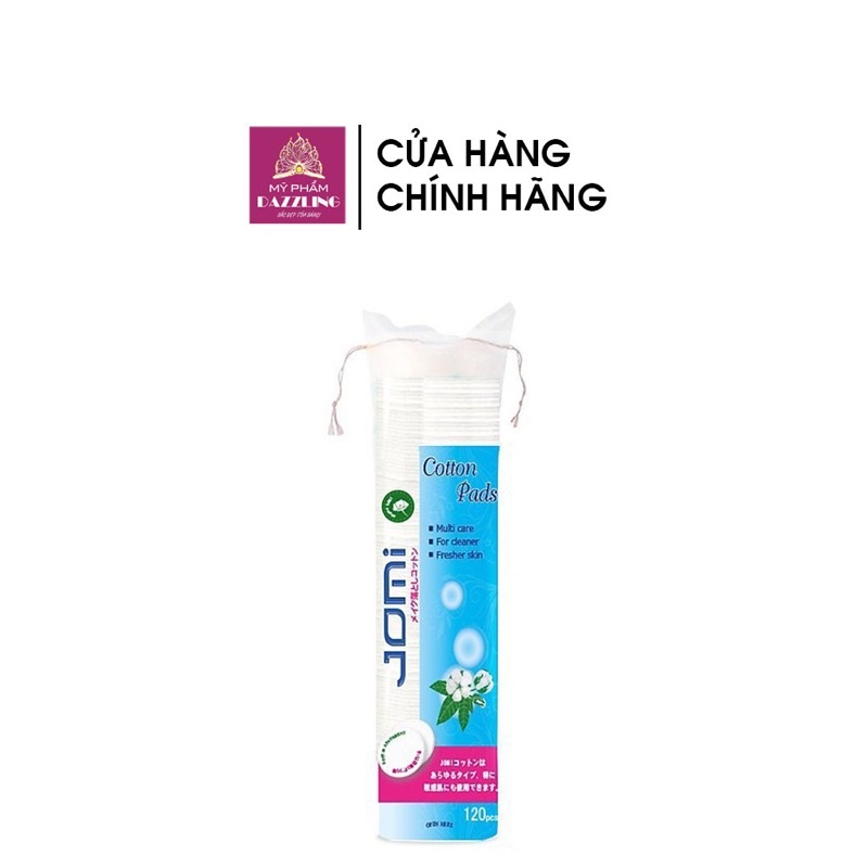 Bông Tẩy Trang Jomi 120 miếng Chính Hãng