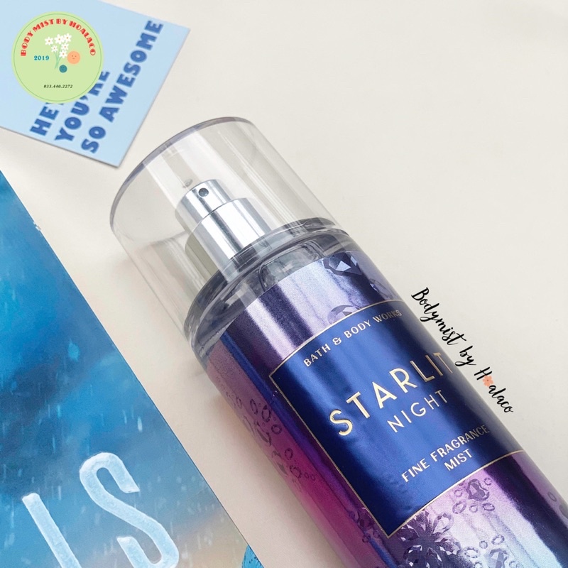 BODY MIST - Xịt thơm toàn thân STARLIT NIGHT Bath &amp; Body Works