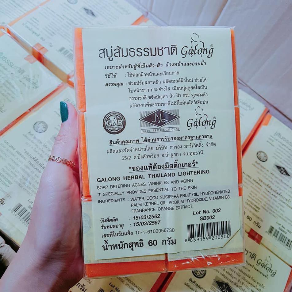 Lốc 12 Bánh Xà Bông ( Xà Phòng) Cam Nghệ Thái Lan | BigBuy360 - bigbuy360.vn