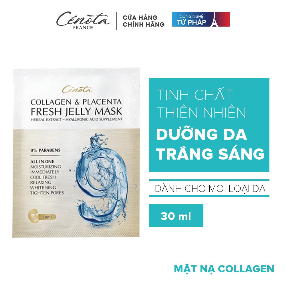 Mặt Nạ Dưỡng Trắng Cenota Collagen & Placenta Fresh Jelly Mask 30ml | BigBuy360 - bigbuy360.vn