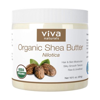 Bơ hạt mỡ Organic Shea Butter Viva Natural/ Majestic Pure 454gr