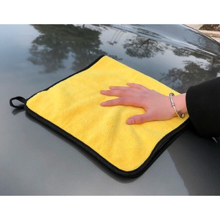 Combo 3 khăn lau xe Microfiber siêu dày,siêu hút nước