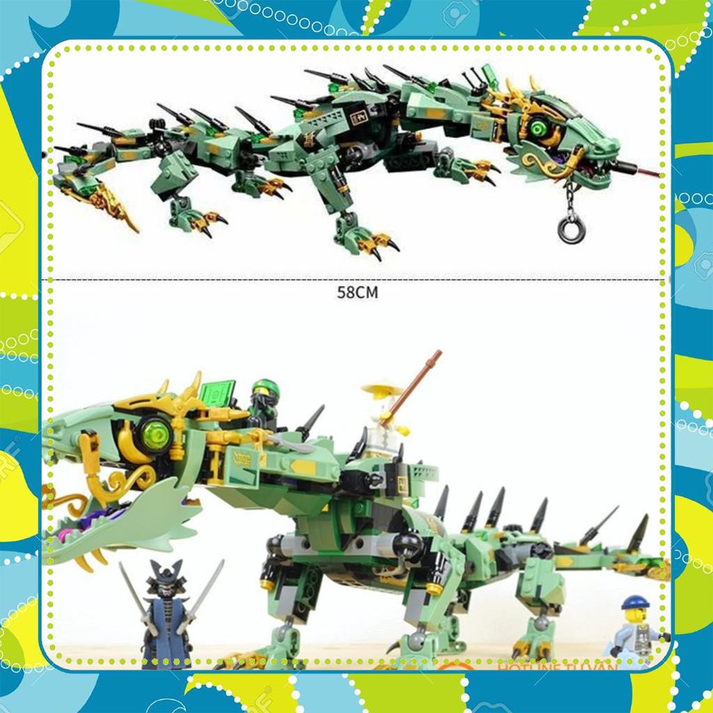 [Đồ Chơi Giá Rẻ] Đồ chơi lắp ráp xếp hình LEGO NINJAGO 70612 ZIMO 4012 Rồng Máy Xanh Khổng Lồ Của Các Ninja