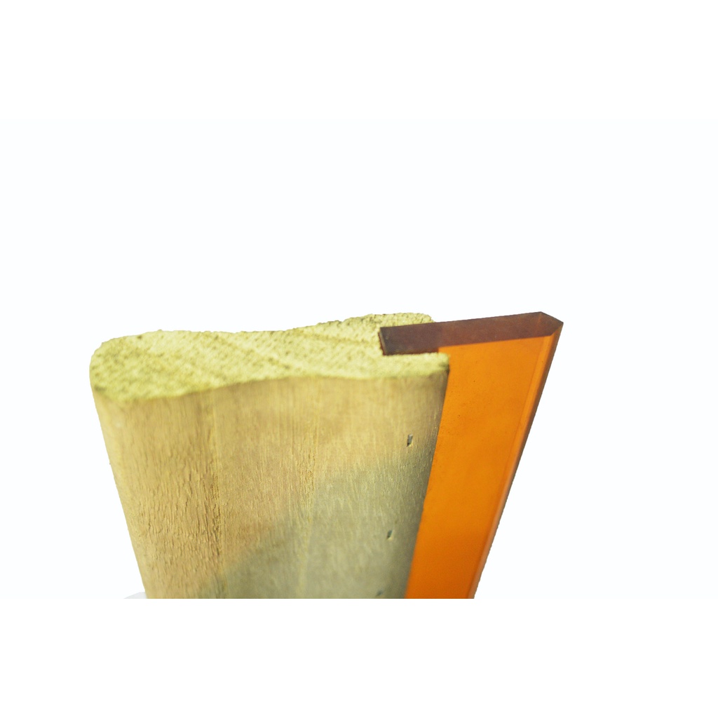 Dao gạt mực vát nhọn cán gỗ dài 20cm, dùng để in lụa không nghiêng, dùng trong máy in hoặc in thủ công