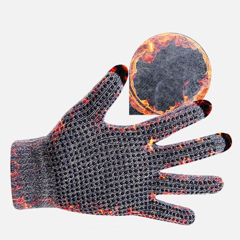 Cặp găng tay dệt kim hỗ trợ chạm cảm ứng màn hình điện thoại tiện dụng dành cho nam và nữ