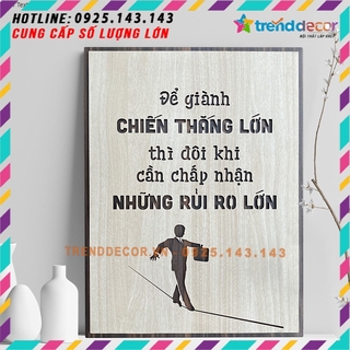 [ GIÁ SỐC ] Tranh Slogan tạo động lực tinh thần làm việc học tập hiệu quả TBIG040B