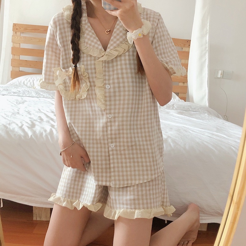 BỘ MẶC NHÀ CỘC TAY . BỘ PYJAMA