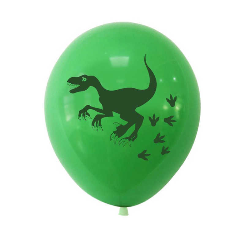 Bong bóng cao su/Cờ biểu ngữ Happy Birthday chủ đề khủng long dễ thương trí tiệc sinh nhật cho trẻ (có bán lẻ)