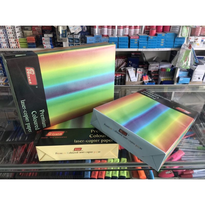 Giấy photo màu A4 PGrand - Xấp 500 tờ