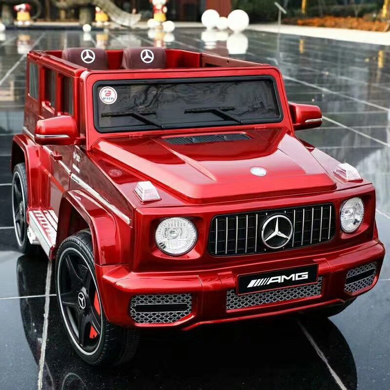 Ô tô xe điện MERCEDES G65 đồ chơi vận động cho bé 2 chỗ 4 động cơ (Đen-Đỏ-Trắng)