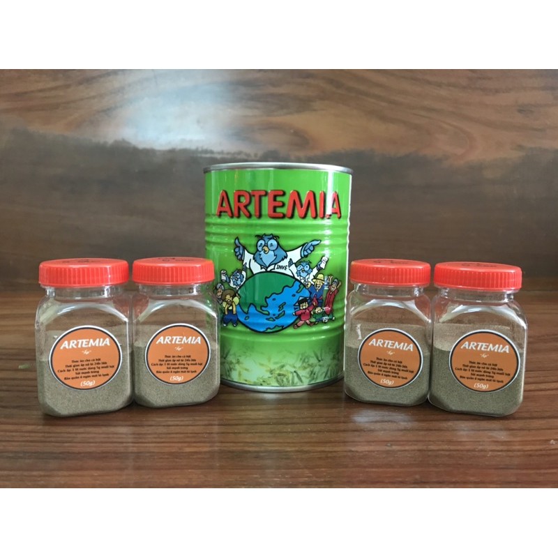 [Mã 253FMCGSALE giảm 8% tối đa 100K đơn 500K] Trứng Artemia Mỹ 50G DÀNH CHO CÁ CẢNH