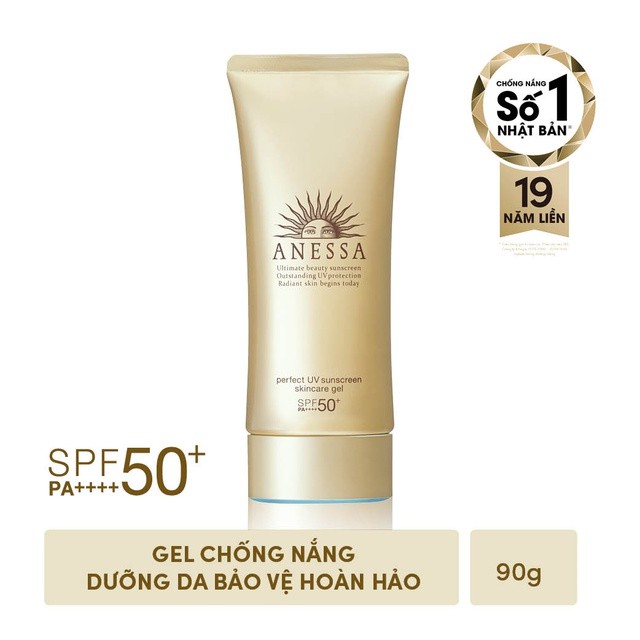 Bộ kem chống nắng Anessa dưỡng da và bảo vệ hoàn hảo cho da mặt, toàn thân và tóc ( SPF 50+ PA++++ )