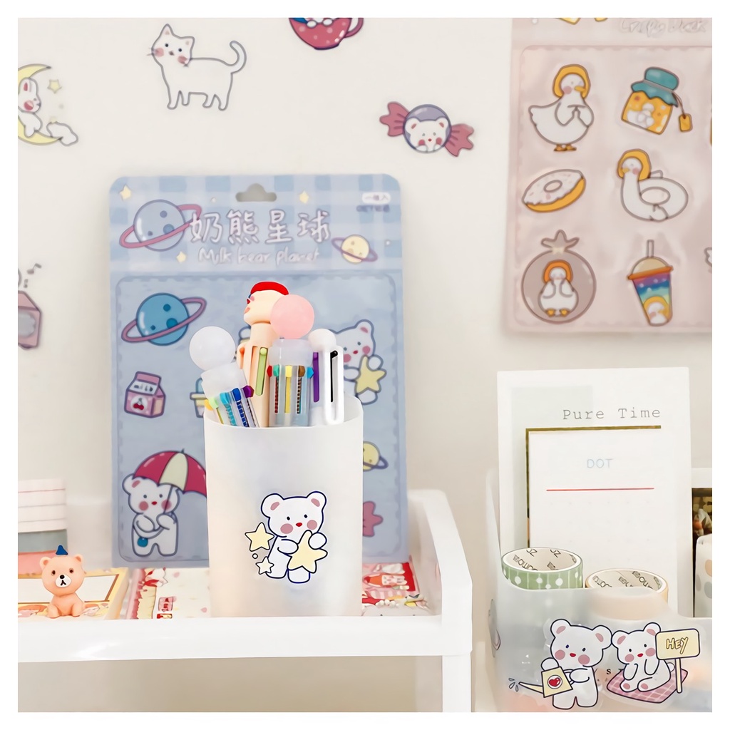 Mua Sticker động vật thỏ, vịt, mèo, gấu siêu cute dễ thương trang trí ...