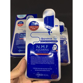 Mặt Nạ Cấp Nước, Dưỡng Ẩm Mediheal NMF Aquaring Ampoule Mask 25ml/10 Gói/1 Hộp