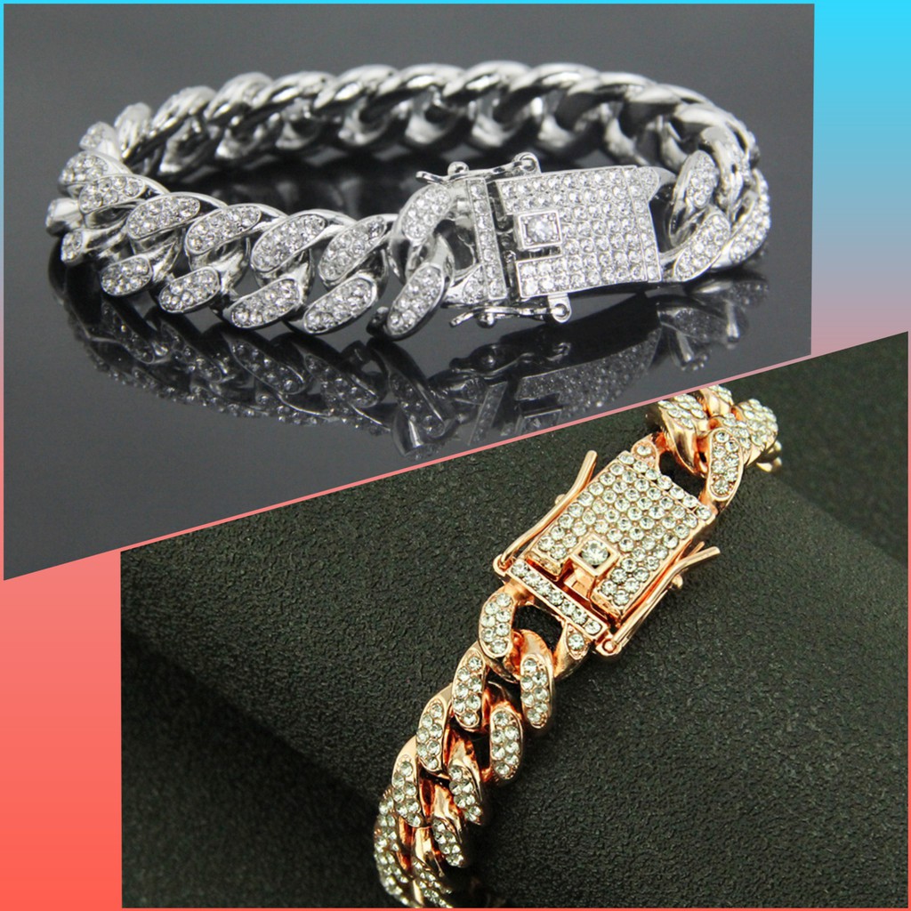 Lắc tay cuban nam nữ thời trang Libery - Mẫu V04