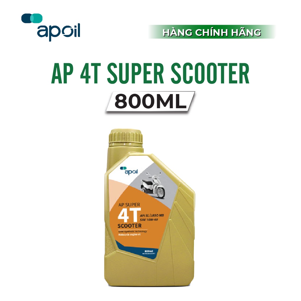 Dầu Nhớt xe ga AP OIL- AP Super 4T Scooter 10W40