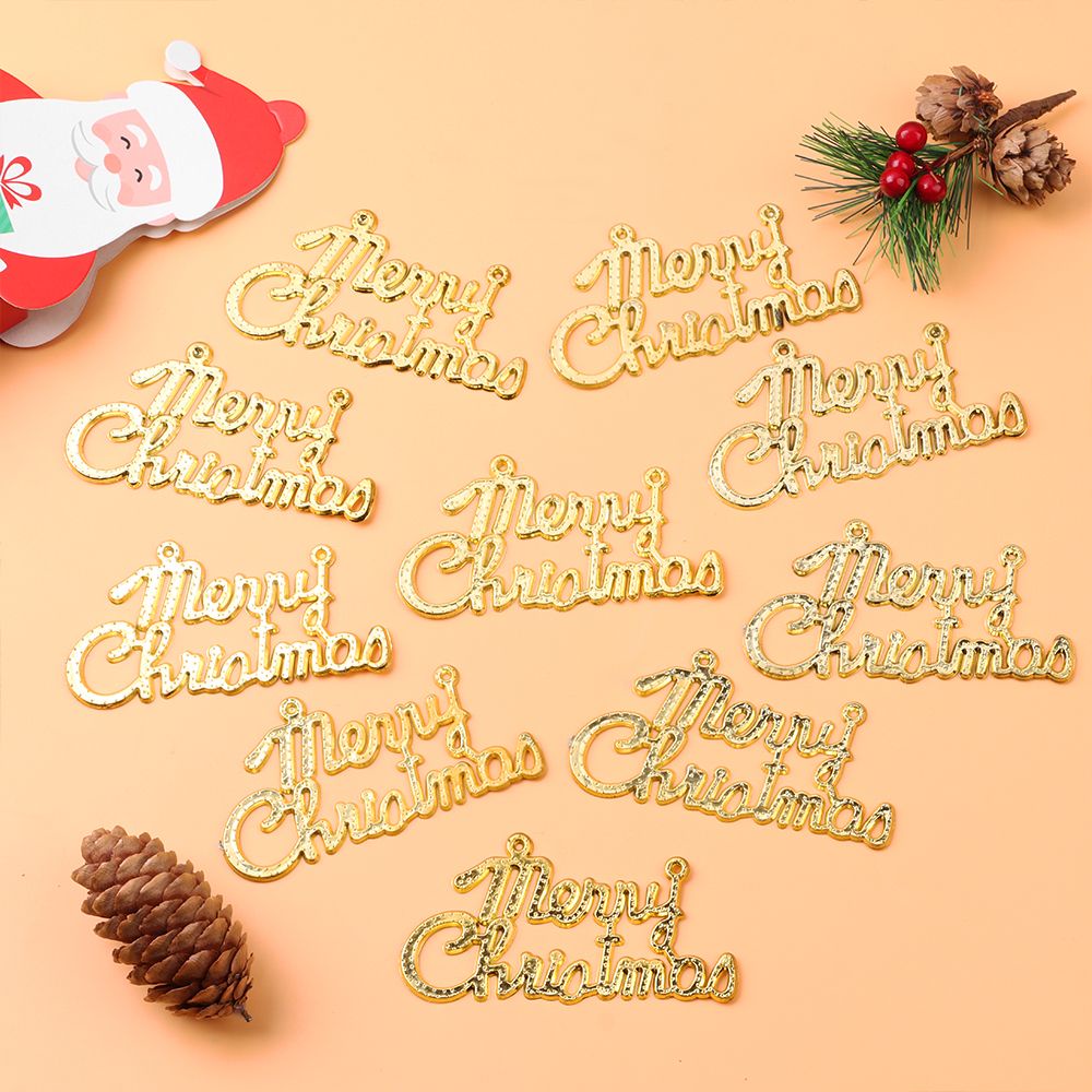 Phụ Kiện Treo Trang Trí Cây Thông Giáng Sinh Hình Chữ Merry Christmas Nhiều Màu Sắc Diy