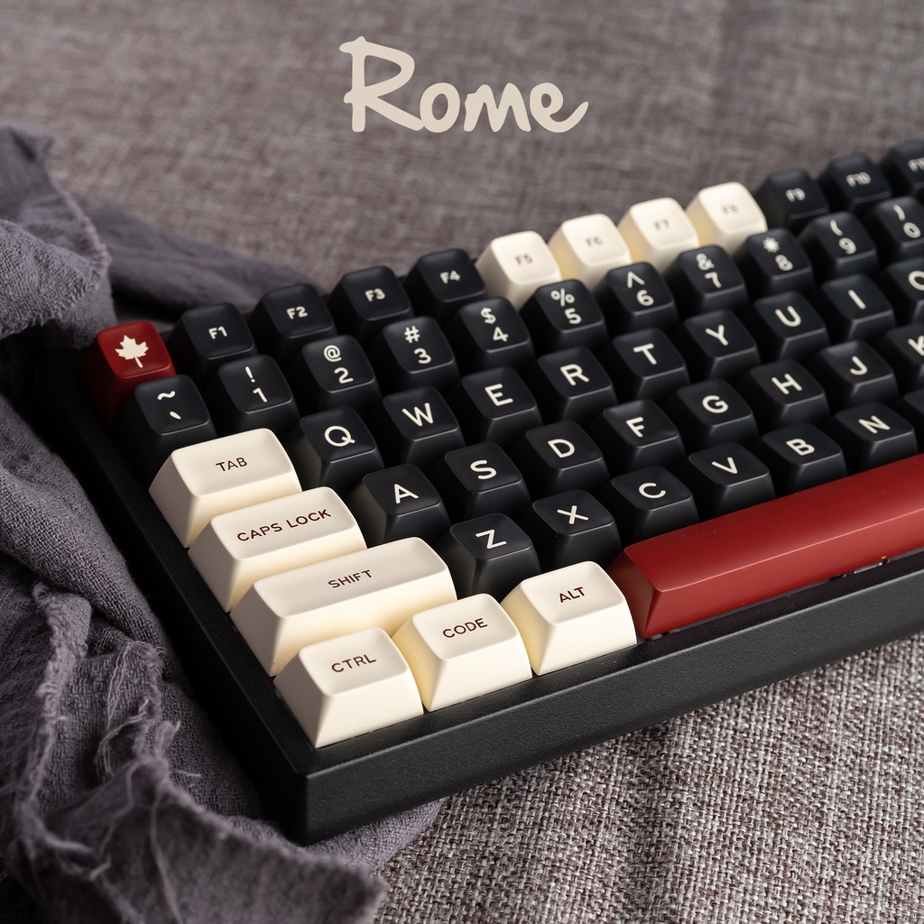 Keycap SA Rome, in doubleshot không mờ chữ, 172 nút bàn phím cơ giá rẻ
