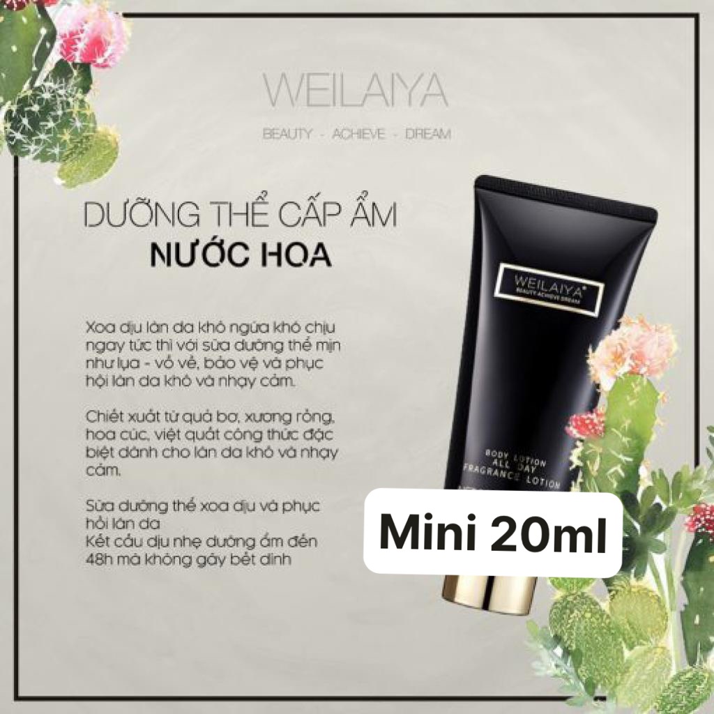 Sữa dưỡng thể fragrence lotion mini dưỡng trắng da, da mịn màng  sáng da , bật tone ngay sau 3-5 lần sử dụng