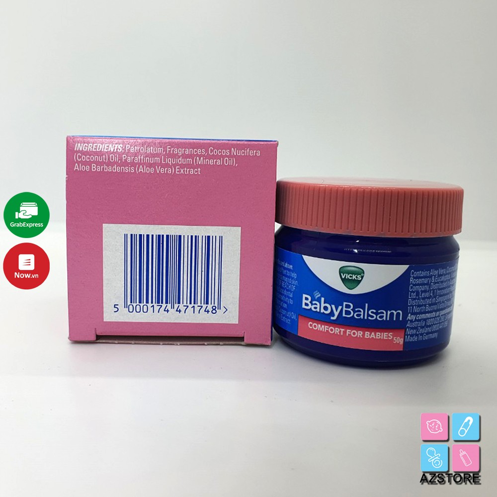 Dầu Vicks Baby Balsam - dầu bôi ấm ngực cho bé