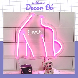 Đèn NeonSign | Cô Gái | Kích Thước 30x28cm | Quà Tặng Trang Trí Cực Chất , Siêu Sáng & Tiết Kiệm Điện Với Led 12v |