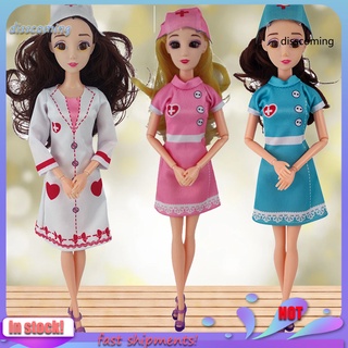 Bộ đồ bác sĩ y tá mềm mại dùng thay thế cho búp bê