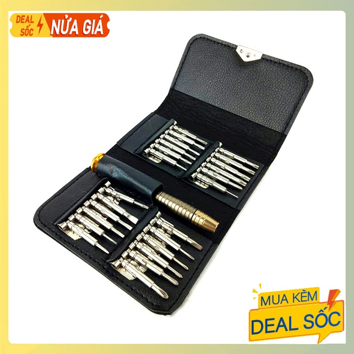 Bộ tua vít 25 đầu TẶNG kèm bao da