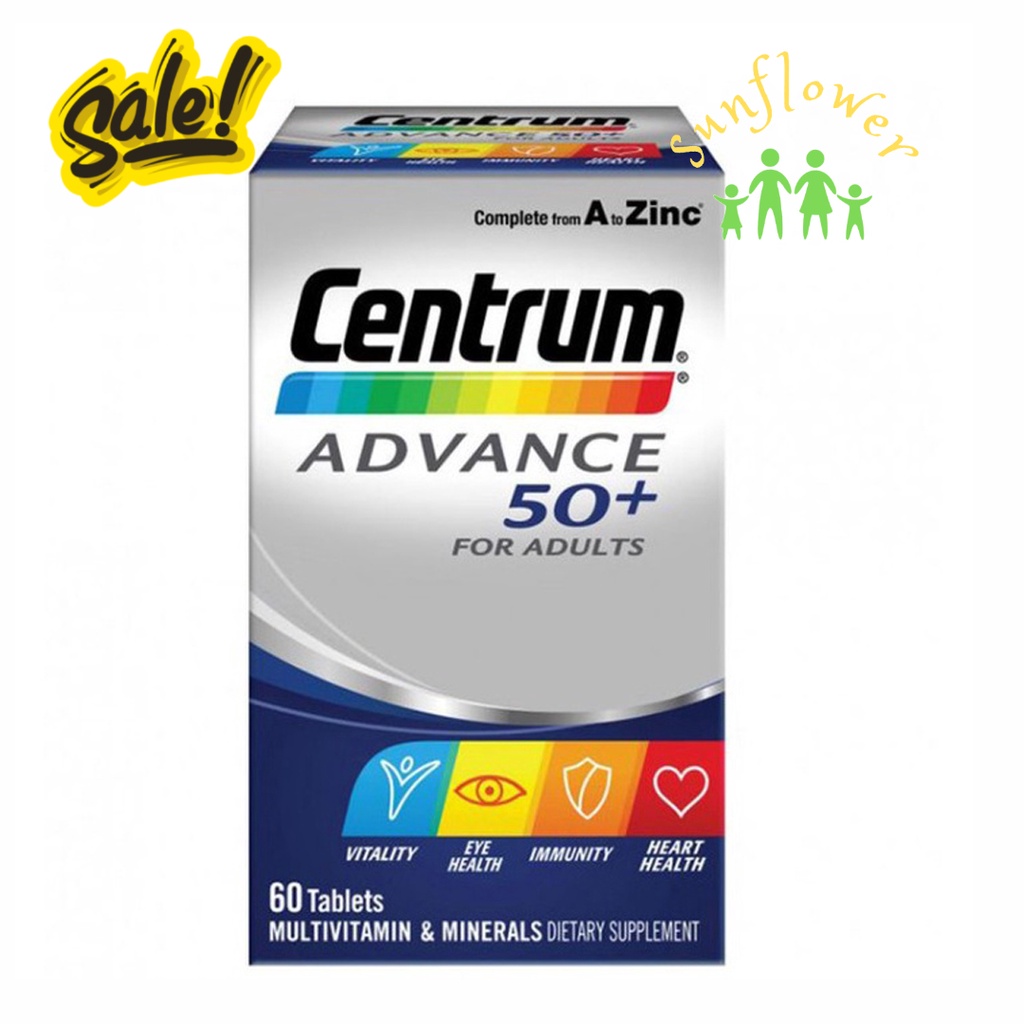 Vitamin Tổng Hợp Cho Người Trên 50 Tuổi Centrum Advance 50+ For Adults 100 viên