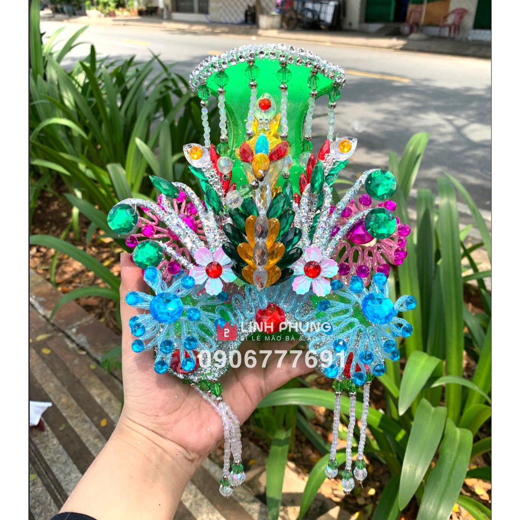 Mão bà hột đá ngũ sắc  - Size tượng: 30cm : Mã BNS