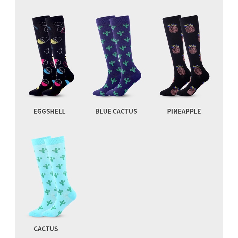 Tất Thể Thao Cổ Cao Hoạ Tiết Trái Cây Cho Nam Và Nữ