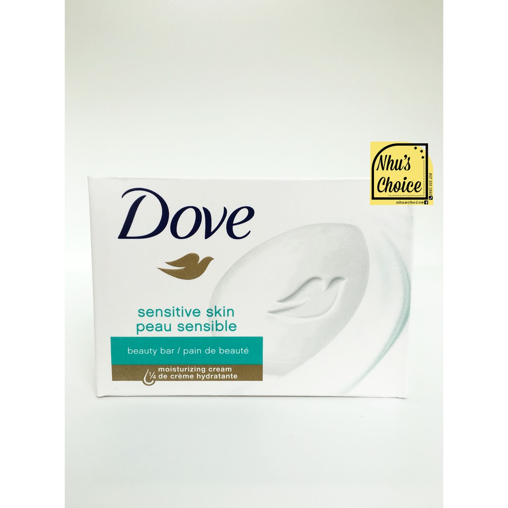 2 cục Xà bông tắm Dove Beauty Bar Sensitive Skin Da Nhạy cảm
