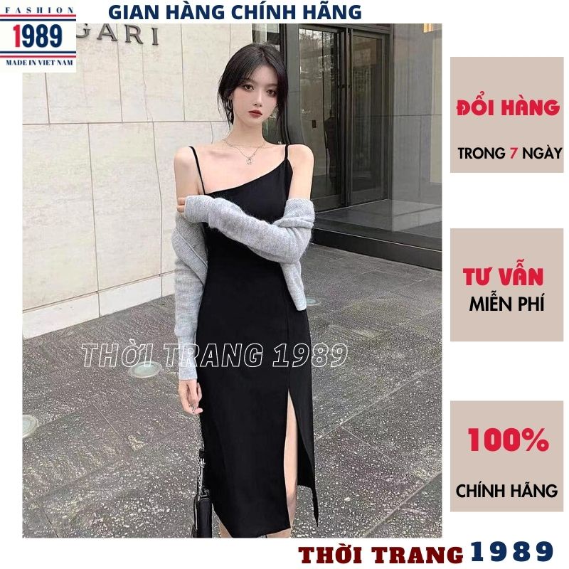 Sét váy ôm body cổ chéo xẻ đùi kèm áo choàng ngoài kiểu dáng sang chảnh đi chơi dạo phố đều đẹp ,kiểu dáng tiểu thư