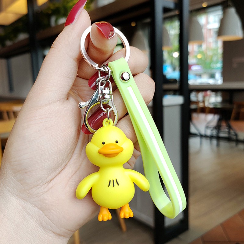 Móc khoá vịt dễ thương bao gồm 3 màu treo balo , móc khoá