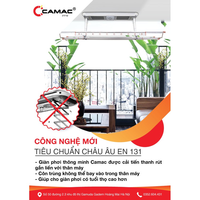 Giàn Phơi thông minh CMM 07 tự động điều khiển cao cấp bảo hành 5 năm hỗ trợ trọn đời new 2021