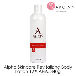 Dưỡng thể Alpha Skincare Revitalizing Body Lotion 12% AHA