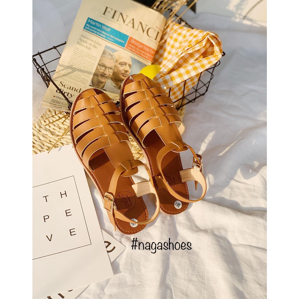 GIÀY SANDAL NAGASHOES CHIẾN BINH HỞ GÓT NAS165
