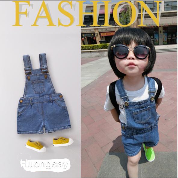Quần Yếm kaki Quảng Châu cho bé