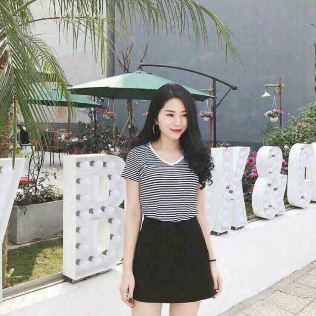 Quần giả váy cát hàn chữ A