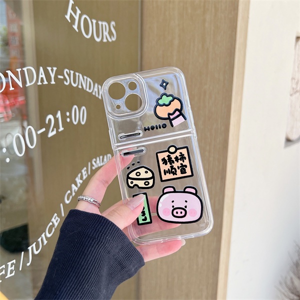 Ốp Điện Thoại Silicon Mềm Trong Suốt In Hình Heo Hoạt Hình Cho iPhone 13 13 Pro Max 12 12Pro 12ProMax 1111ProMax X