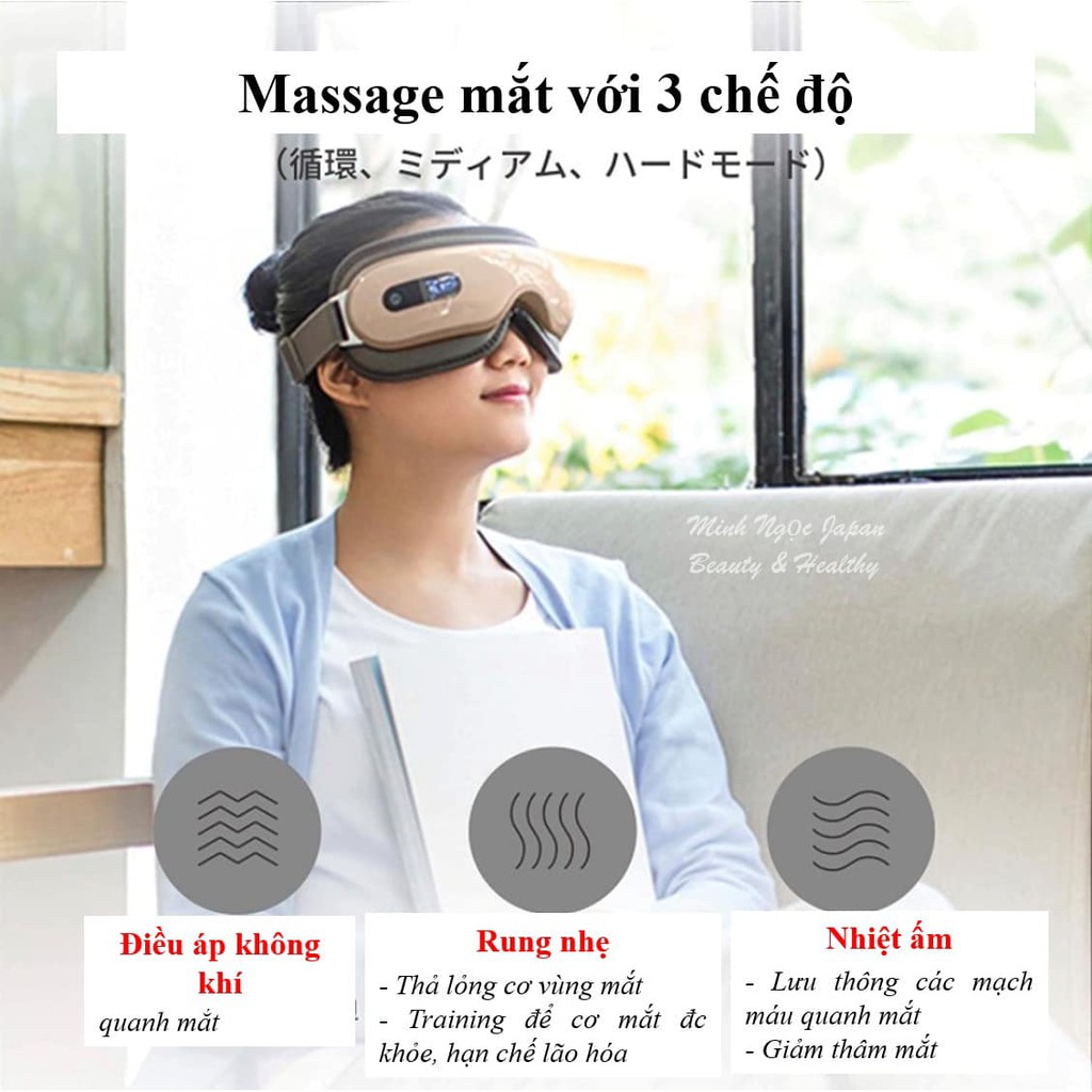 Máy massage mắt quốc dân - Breo isee 16 Nhật Bản