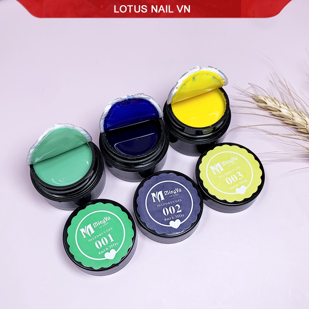 Set gel vẽ Mingya 12 màu cao cấp chất siêu đặc mướt