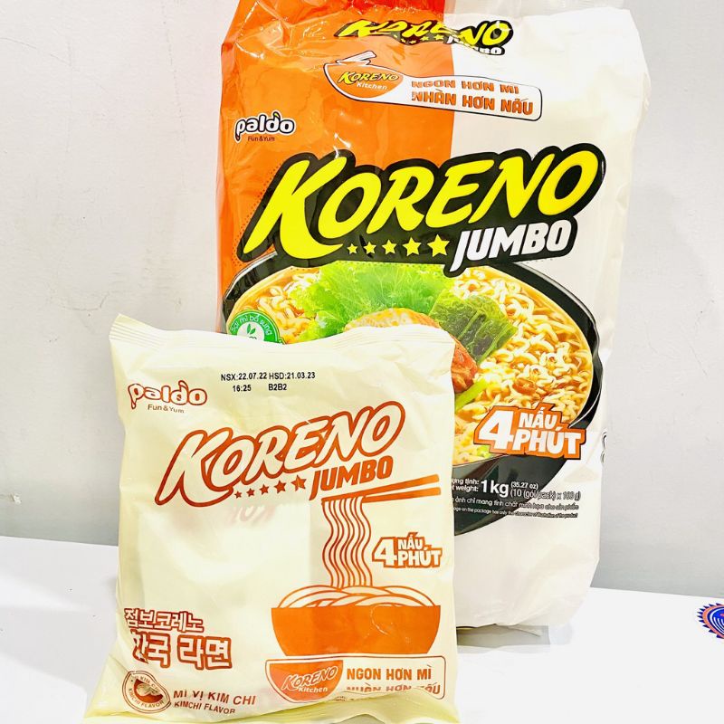 Mì KORENO Jumbo các loại gói 100g