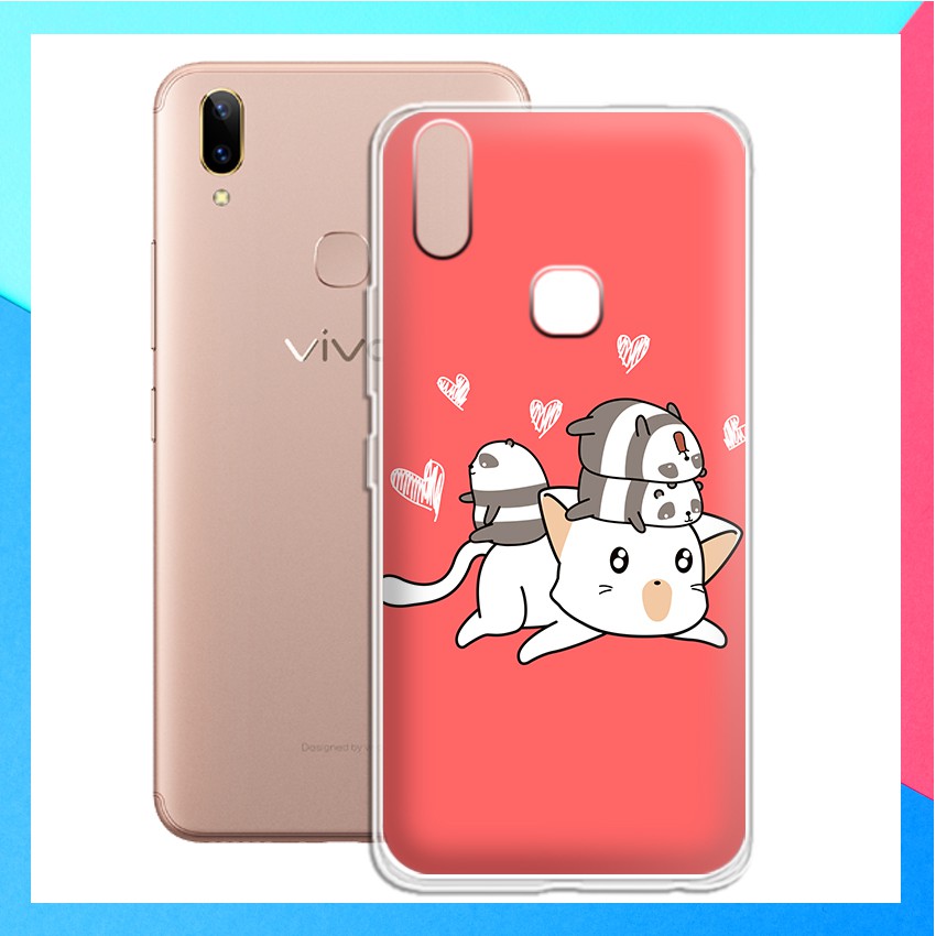 [FREESHIP ĐƠN 50K] Ốp lưng Vivo V9 / Y85 in hình gấu trúc chibi cute - 01113 Silicone Dẻo