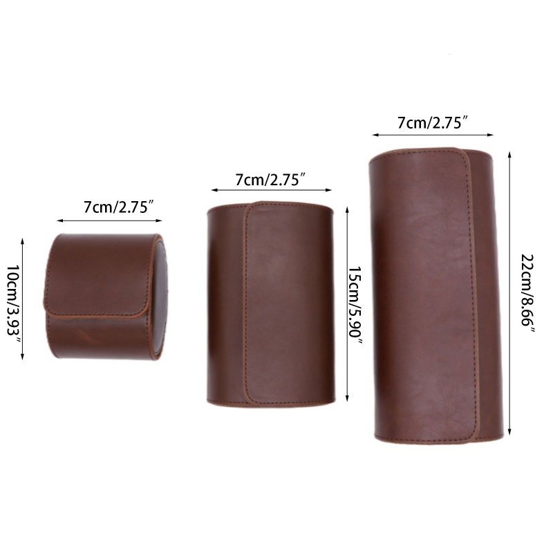 Hộp Đựng Đồng Hồ 3 Ngăn Phong Cách Vintage Cho Nam Và Nữ