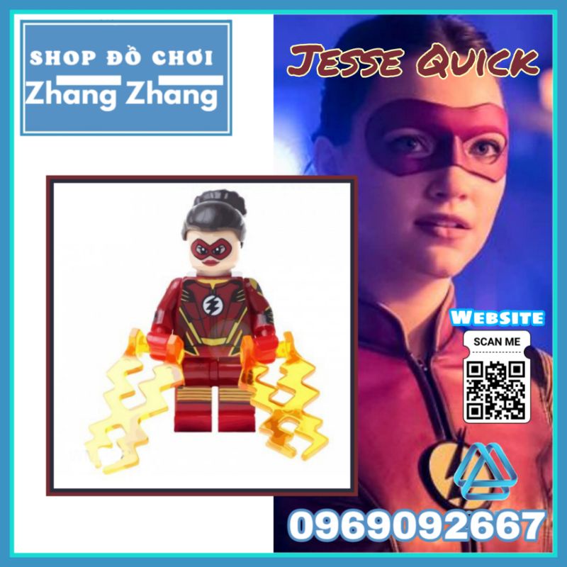 Đồ chơi Xếp hình Jesse Quick trong The Flash Dc siêu anh hùng Minifigures WM228