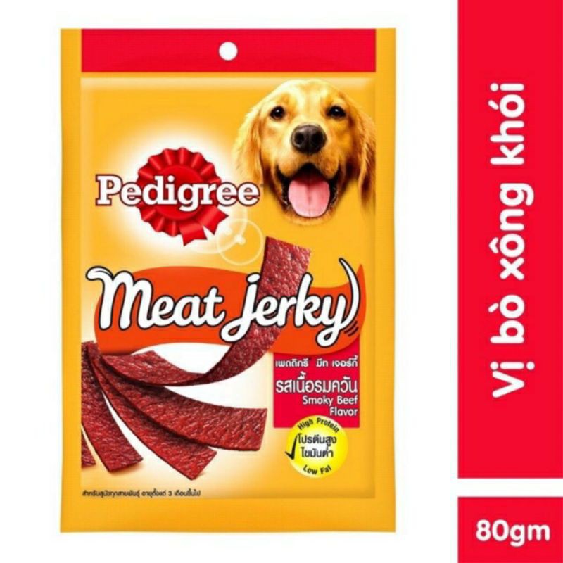 Bánh thưởng chó meat jerky vị Bò 80g
