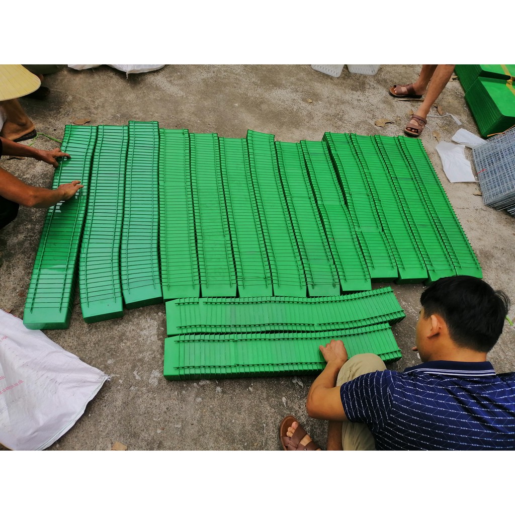 Combo 10 máng xanh + 10 nút chai